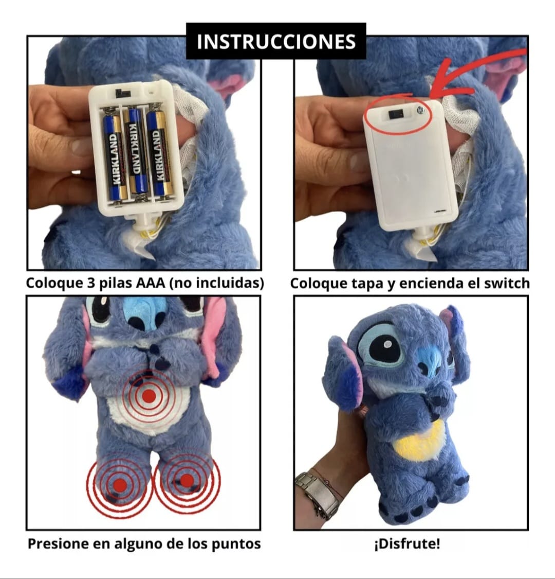 Peluche de Stitch Relajante